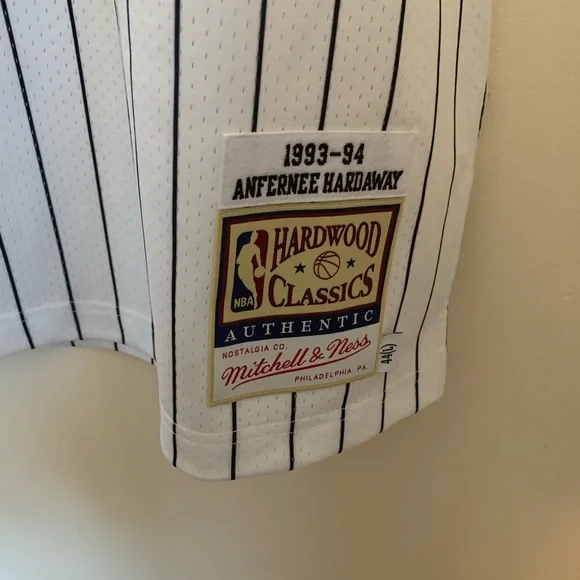 Mitchell & Ness Orlando Magic White and Blue Authentic Jersey size L/44